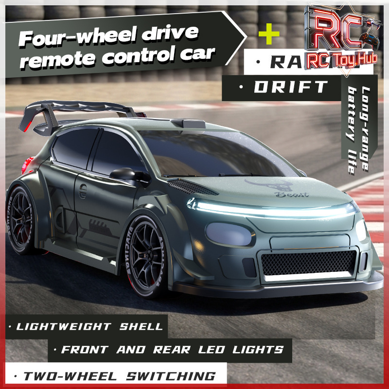 Rc Drift Car 1 24 Scale 4Wd - 1:24 schaalmodel, radiografisch bestuurbare driftauto, 4WD,