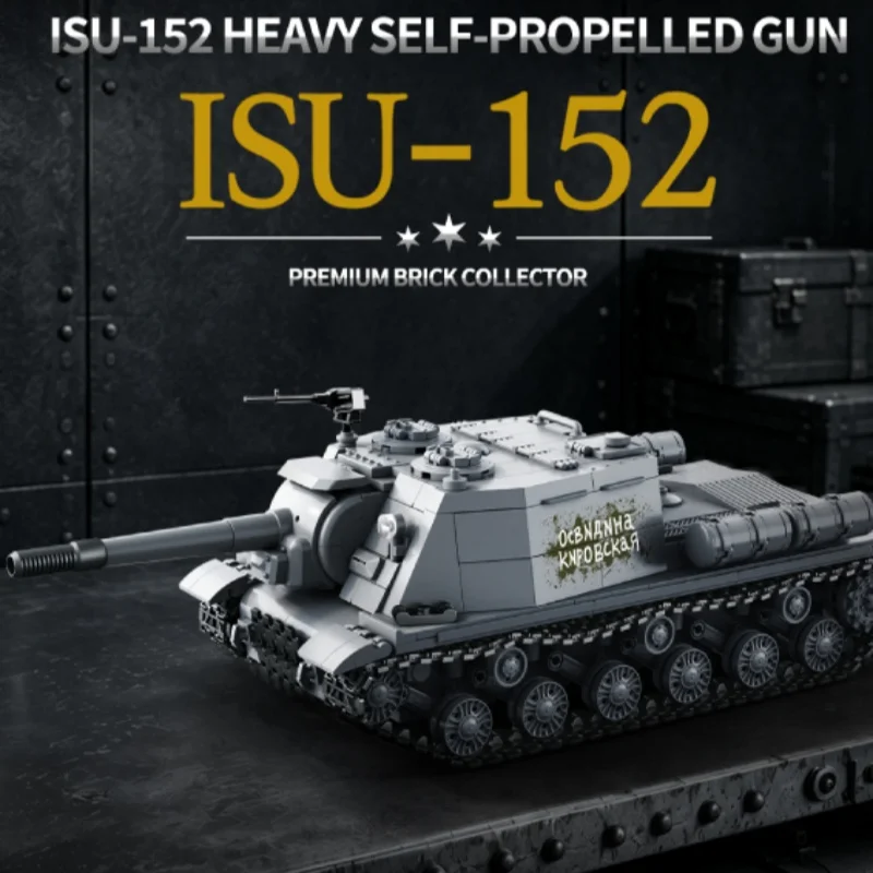 Moc ISU-152 zware aanvalstank  - Lego Compatible Military Tank recensie en prijs