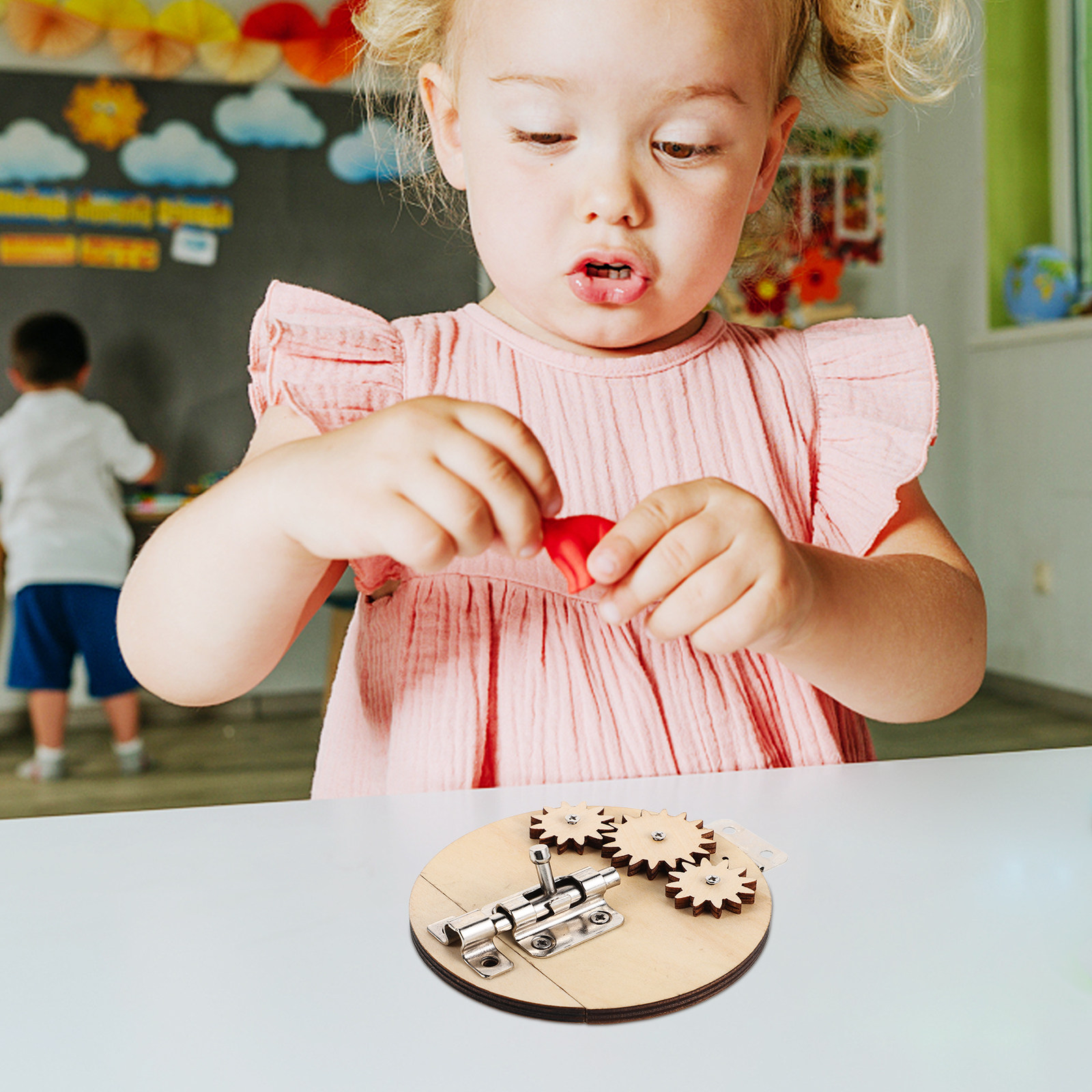 6-delige houten sensorische ac - Montessori Wooden Busy Board Toddler recensie en prijs