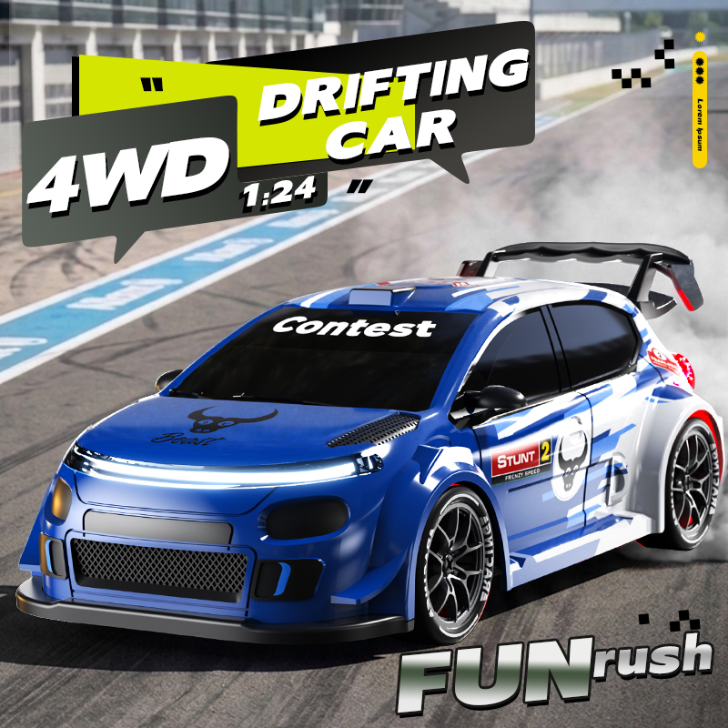 1:24 Schaal 4WD Drift RC Auto  - Rc Drift Car 1 24 Scale 4Wd recensie en prijs