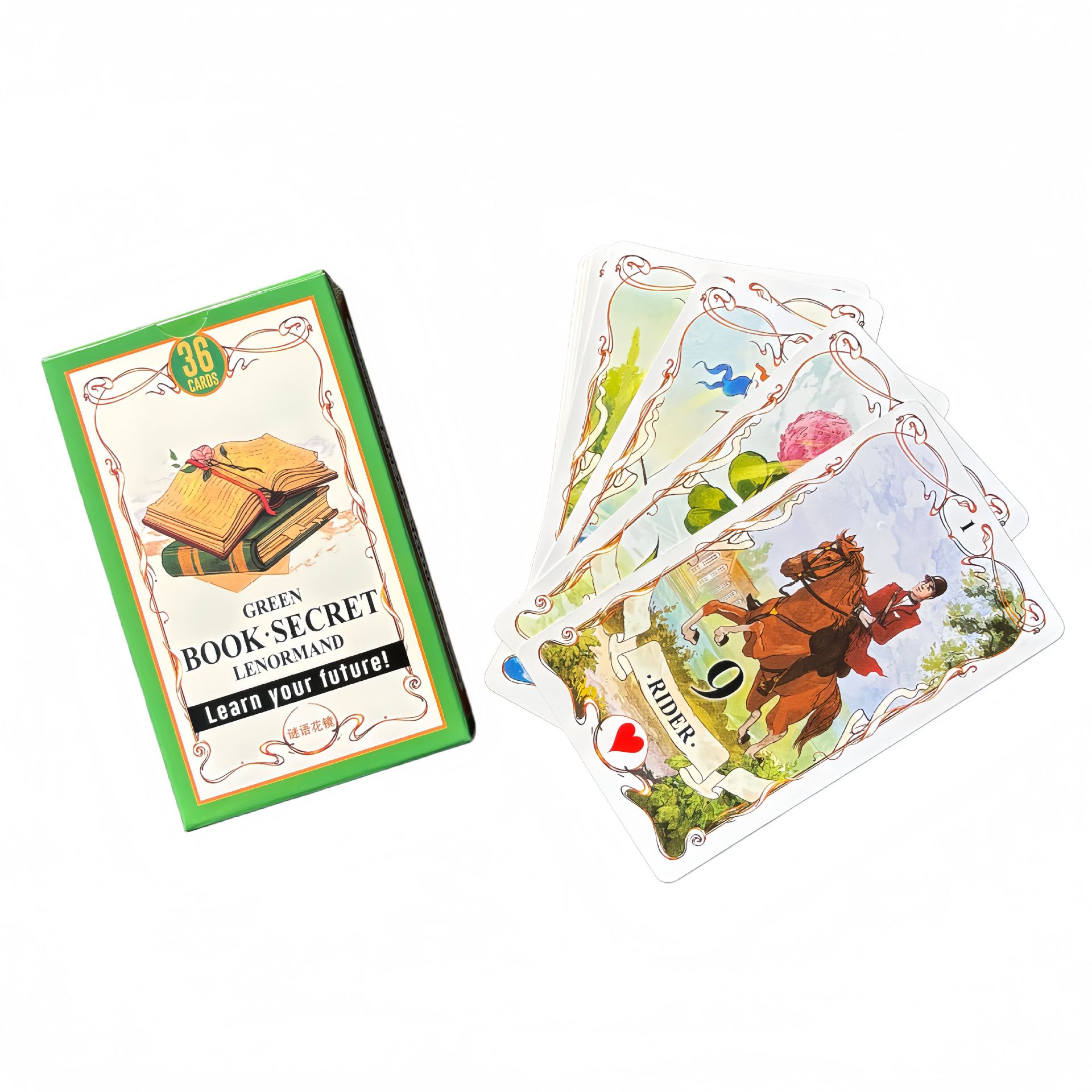 Green Book Secret Lenormand Or - Tarot Cards Deck With Guidebook recensie en prijs