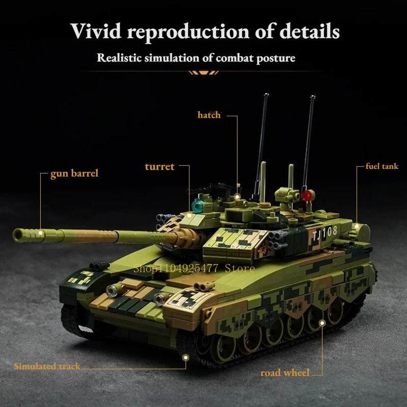 KEEPPLEY Bouwstenen Geweldige  - Lego Compatible Military Tank recensie en prijs