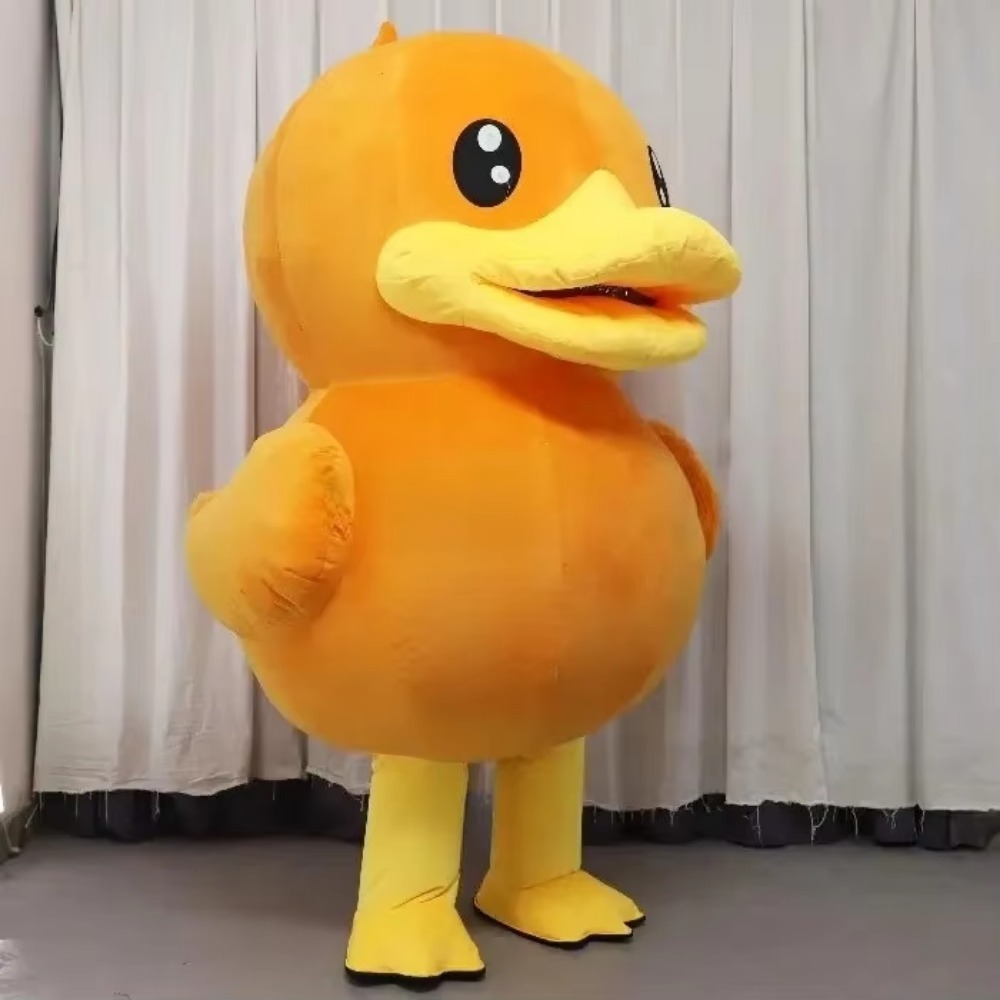 Opblaasbaar eendmascottekostuu - Dolls recensie en prijs