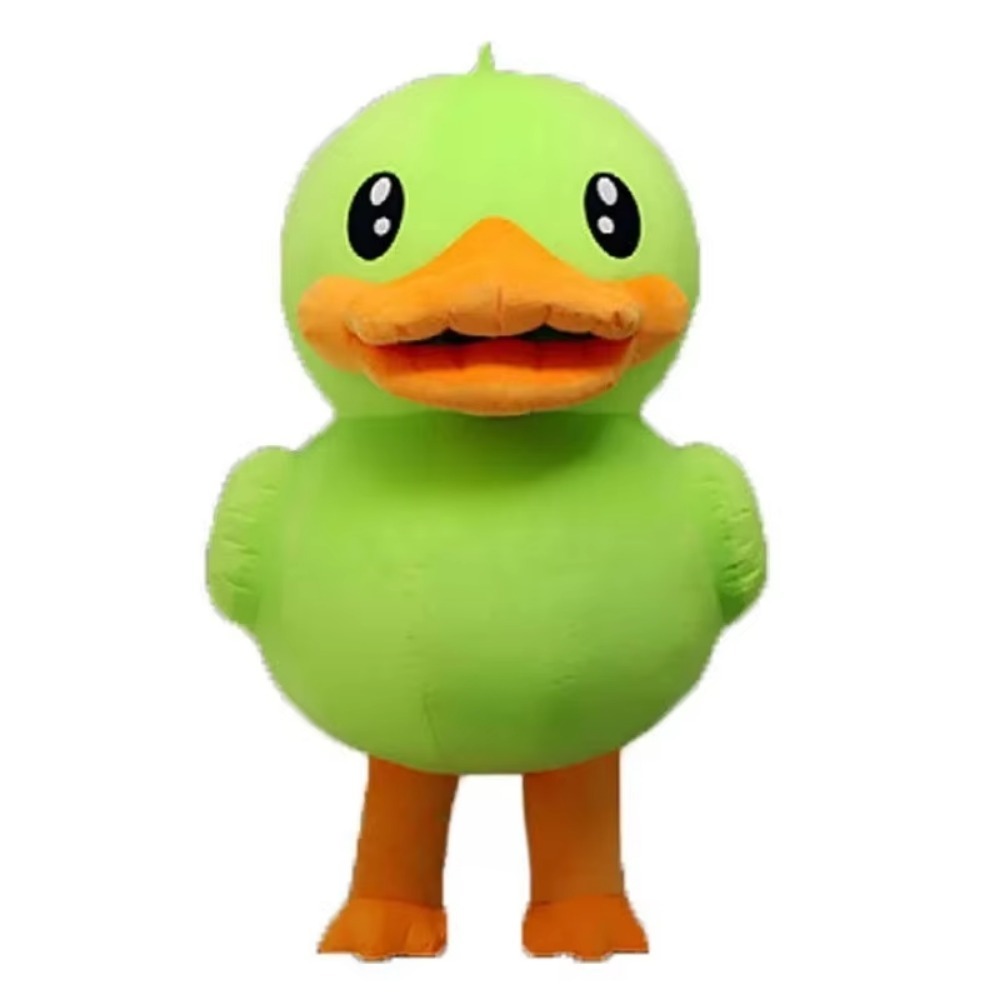 Opblaasbaar eendmascottekostuu - Dolls recensie en prijs