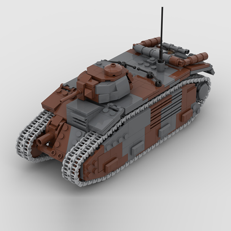 B1 Bis Militaire Tanks Model M - Lego Compatible Military Tank recensie en prijs